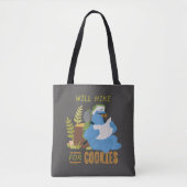 Cookie Monster | Steigt für Cookies Tasche (Vorderseite)
