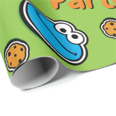 Cookie Monster Sticker Muster Geschenkpapier (Rolleneckpunkt)