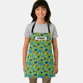 Cookie Monster Sticker Muster Schürze (Insitu)