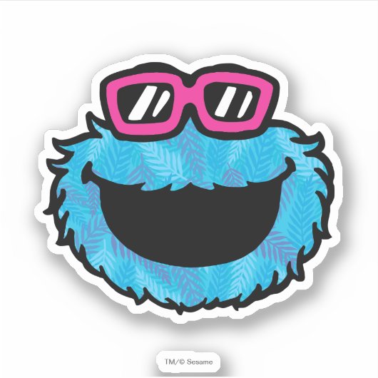 Cookie Monster | Summer Vibes Aufkleber (Vorderseite)
