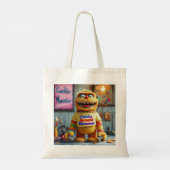 Cookie Monster Tote Bag - Spaß & Dauerhafte Öko Tragetasche (Rückseite)