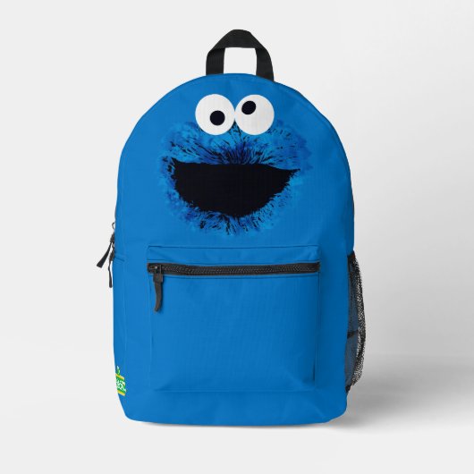 Cookie Monster | Trend Wasserfarbe Bedruckter Rucksack (Vorderseite)