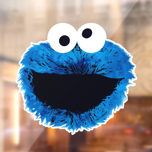 Cookie Monster | Trend Wasserfarbe Fensteraufkleber (Blatt 2)
