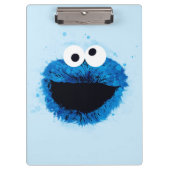 Cookie Monster | Trend Wasserfarbe Klemmbrett (Vorderseite)