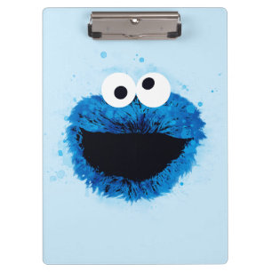 Cookie Monster   Trend Wasserfarbe Klemmbrett