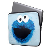 Cookie Monster | Trend Wasserfarbe Laptopschutzhülle (Vorderseite Links)