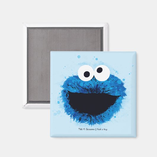 Cookie Monster | Trend Wasserfarbe Magnet (Vorderseite/Rückseite)