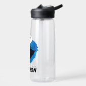 Cookie Monster | Trend Wasserfarbe | Name hinzufüg Trinkflasche (Links)
