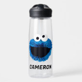 Cookie Monster | Trend Wasserfarbe | Name hinzufüg Trinkflasche (Vorne)