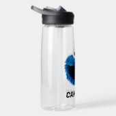 Cookie Monster | Trend Wasserfarbe | Name hinzufüg Trinkflasche (Rechts)