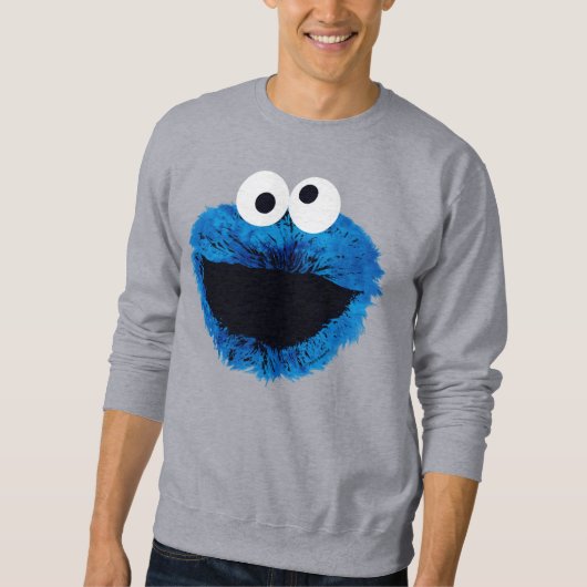 Cookie Monster | Trend Wasserfarbe Sweatshirt (Vorderseite)