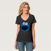 Cookie Monster | Trend Wasserfarbe T-Shirt (Vorderseite Vollansicht)