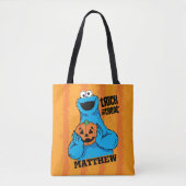Cookie Monster - Trick oder Treten | Name hinzufüg Tasche (Vorderseite)