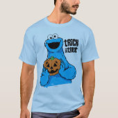 Cookie Monster - Trick oder Treten T-Shirt (Vorderseite)