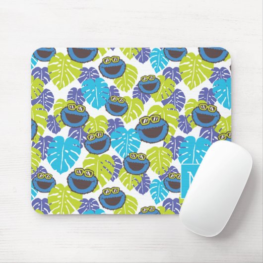 Cookie Monster | Tropisches Muster Mousepad (Mit Mouse)
