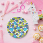 Cookie Monster | Tropisches Muster Pappteller (Party)