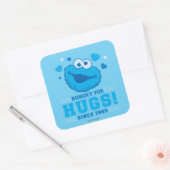 Cookie Monster Umarmer Quadratischer Aufkleber (Umschlag)