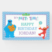 Cookie Monster und Elmo Birthday Banner (Horizontal)