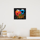 Cookie Monster und Elmo - Trick oder Treten Poster (Küche)