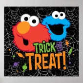 Cookie Monster und Elmo - Trick oder Treten Poster (Vorne)