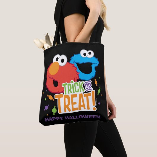 Cookie Monster und Elmo - Trick oder Treten Tasche (Von Nahem)