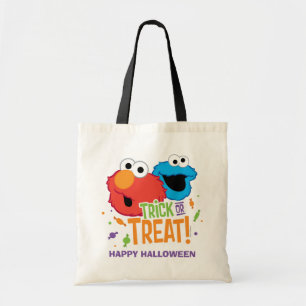 Cookie Monster und Elmo - Trick oder Treten Tragetasche