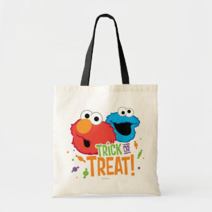 Cookie Monster und Elmo - Trick oder Treten Tragetasche