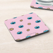 Cookie Monster und Kekse Pink Muster Untersetzer (Linke Seite)