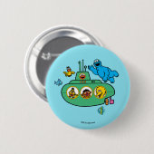 Cookie Monster und Sesam Pals U-Boot Button (Vorne & Hinten)