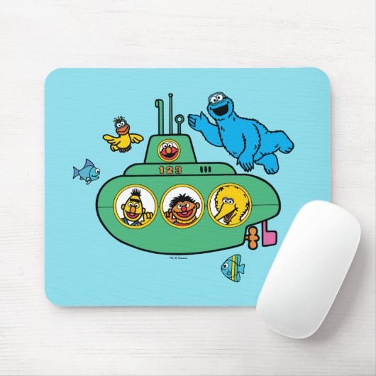 Cookie Monster und Sesam Pals U-Boot Mousepad (Mit Mouse)