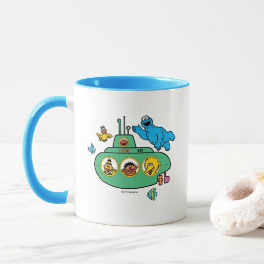 Cookie Monster und Sesamstraßen Freunde U-Boot Tasse (Mit Donut)