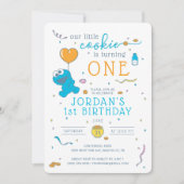 Cookie Monster | Unser kleiner Keks verwandelt ein Einladung (Vorderseite)