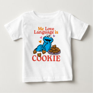 Cookie Monster Valentinstag-Zitat Baby T-shirt