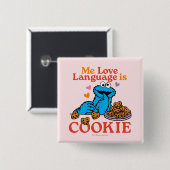Cookie Monster | Valentinstag-Zitat Button (Vorne & Hinten)