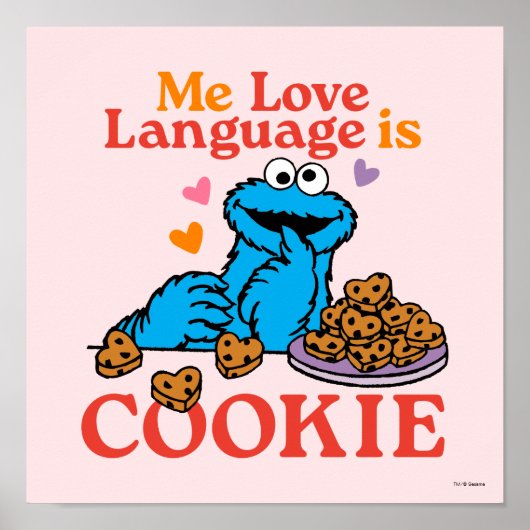 Cookie Monster | Valentinstag-Zitat Poster (Vorne)