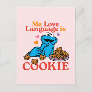 Cookie Monster   Valentinstag-Zitat Postkarte