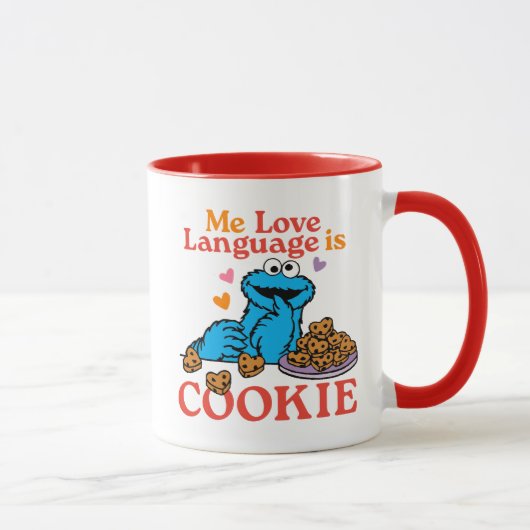 Cookie Monster | Valentinstag-Zitat Tasse (Rechts)