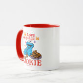 Cookie Monster | Valentinstag-Zitat Tasse (Vorderseite Links)