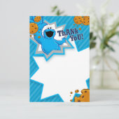 Cookie Monster Vielen Dank Dankeskarte (Stehend Vorderseite)