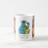 Cookie Monster Vintag | Bester Vater - Foto Kaffeetasse (Mittel)