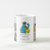 Cookie Monster Vintag | Die besten Freunde - Foto Kaffeetasse (Mittel)