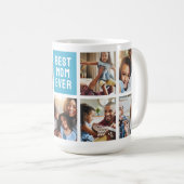 Cookie Monster Vintag | Mama FotoCollage Kaffeetasse (VorderseiteRechts)