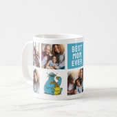 Cookie Monster Vintag | Mama FotoCollage Kaffeetasse (Vorderseite Links)