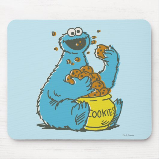 Cookie Monster Vintag Mousepad (Vorne)