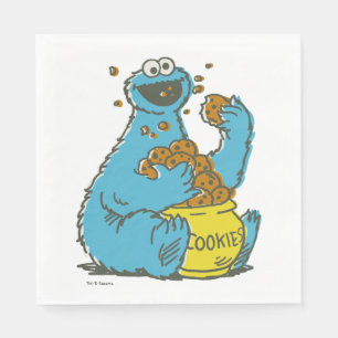 Cookie Monster Vintag Serviette
