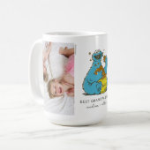 Cookie Monster Vintage | Bester Opa - Foto Kaffeetasse (Vorderseite Links)