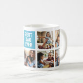Cookie Monster Vintage | Dad Foto-Collage Kaffeetasse (VorderseiteRechts)
