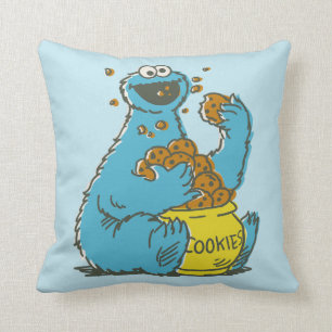 Cookie Monster Vintage Kissen
