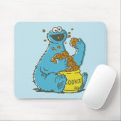 Cookie Monster Vintage Mousepad (Mit Mouse)