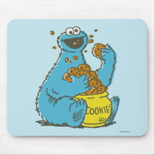 Cookie Monster Vintage Mousepad